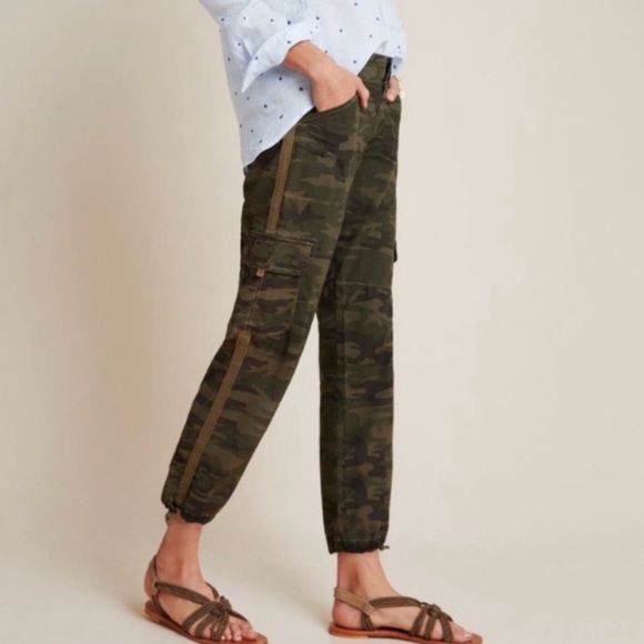 Anthropologie Pants - NWT Anthropologie Sanctuary Camo Cargo Cropped Jogger Pants